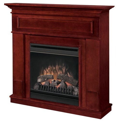 Electralog 40 In W 4 915 Btu Cherry Wood And Metal Wall Mount