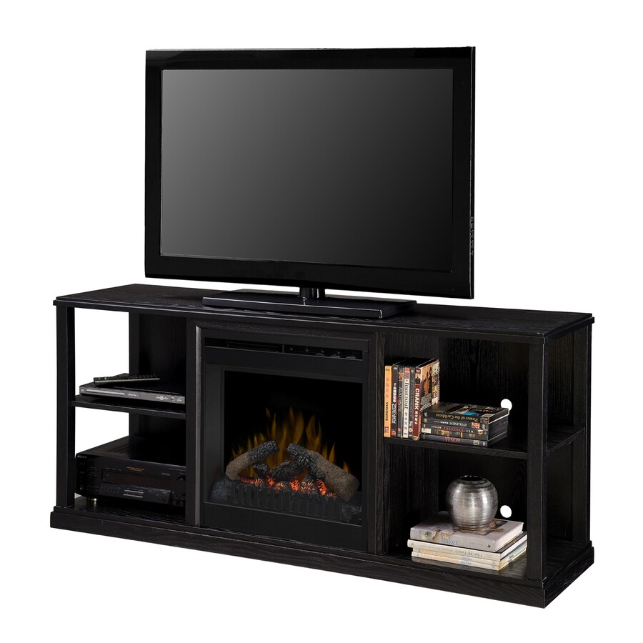 Dimplex 61 In W Black Ash Wood Media Console Electric Fireplace