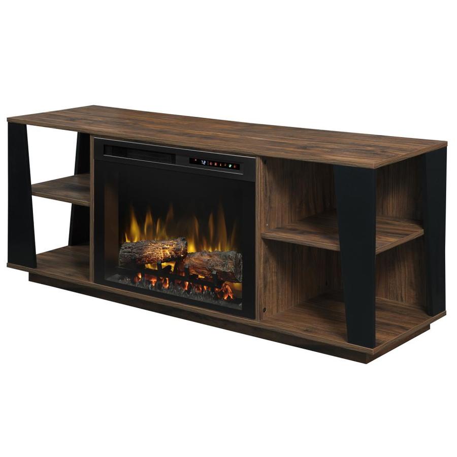 Dimplex 59 88 In W Walnut Fan Forced Electric Fireplace At Lowes Com