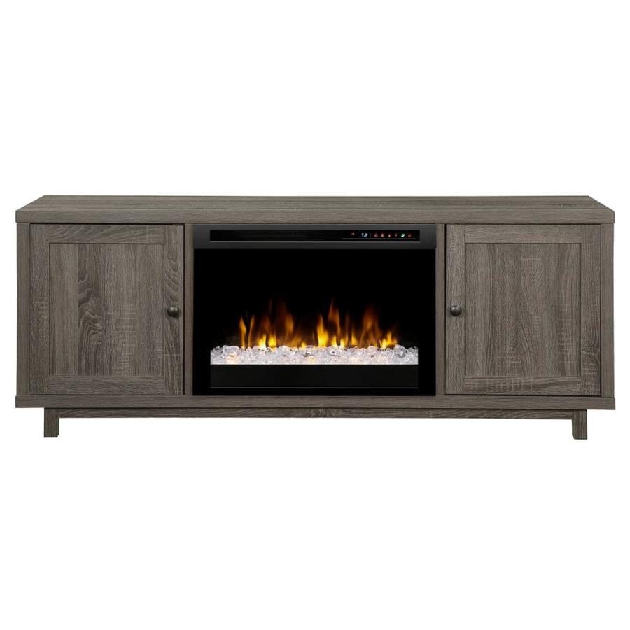 Dimplex 65 In W Iron Mountain Grey Fan Forced Electric Fireplace