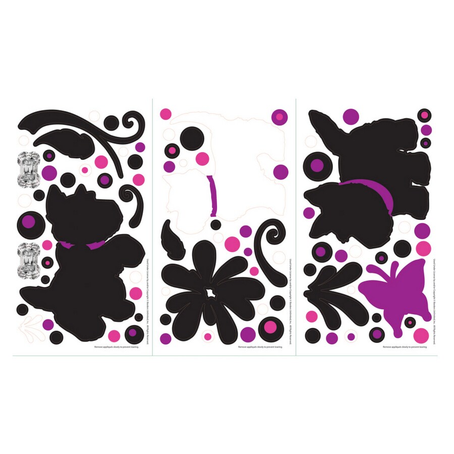 Borders Unlimited Pupsy Daisy Applique Wall Decor at