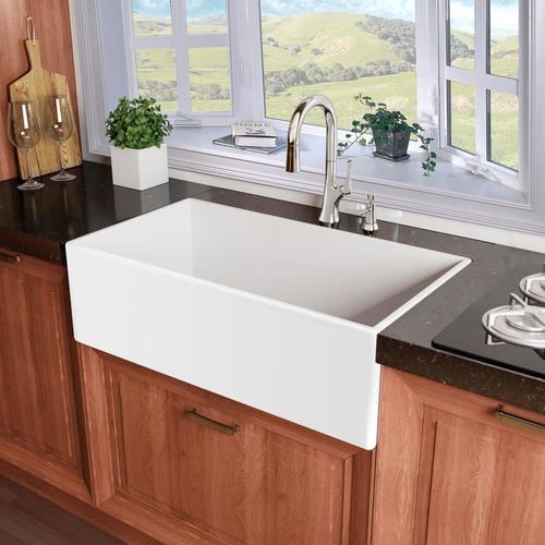 Miseno 30-in x 18-in White Single-Basin Standard ...