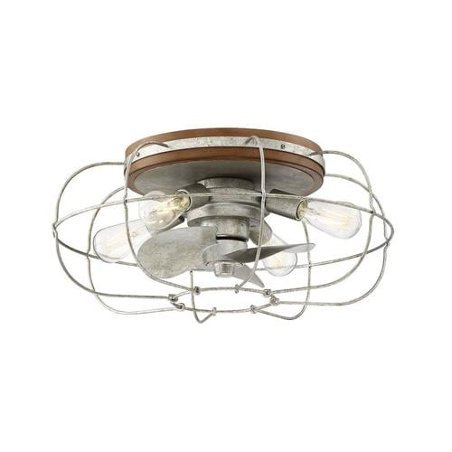 Allen Roth Junction 22 In Silver LED Indoor Flush Mount Ceiling Fan   782042208513xl 