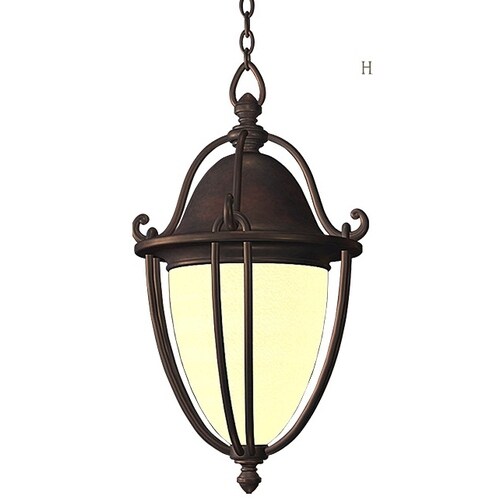 Allen + roth Portage 21.3-in Bronze Outdoor Pendant Light ...