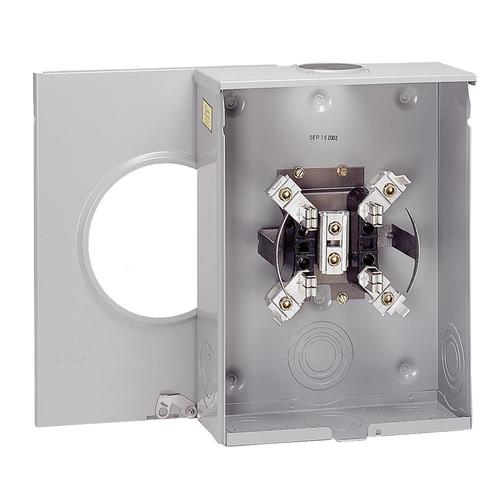 Eaton 200-Amp 1 Gang Ringless Overhead/Underground Meter Socket in the ...