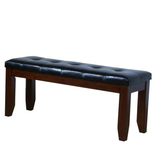 Home Sonata Modern Dark Oak Accent Bench at Lowes.com