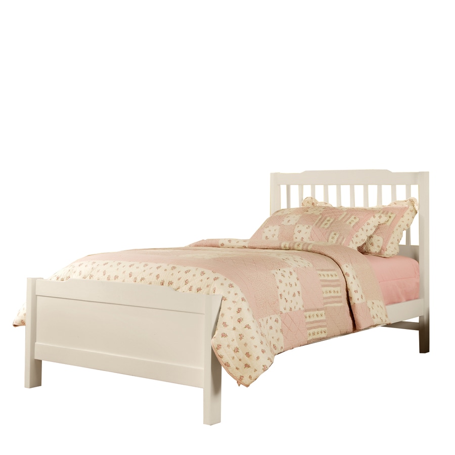 Shop Home Sonata White Twin Bed Frame at Lowes.com