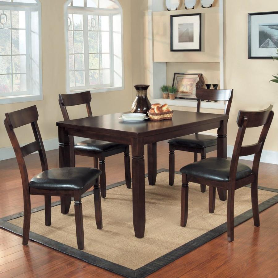 Homelegance Oklahoma Espresso Dining Room Set with Rectangular Table in ...