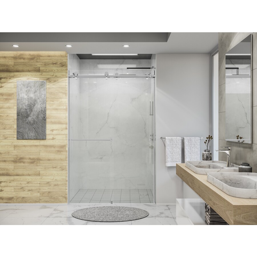 Holcam Eclipse 45 In To 48 In W Frameless Bypass Sliding Shower