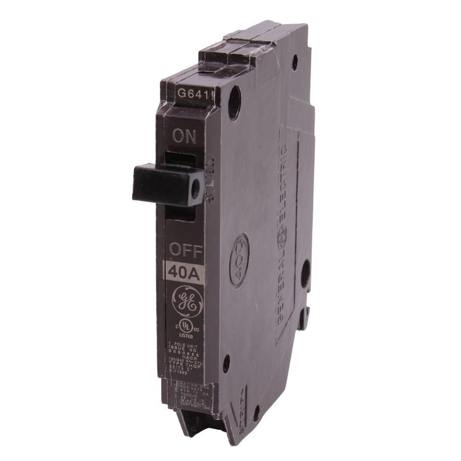 GE Q-line Thqp 40-Amp 1-Pole Standard Trip Circuit Breaker at Lowes.com