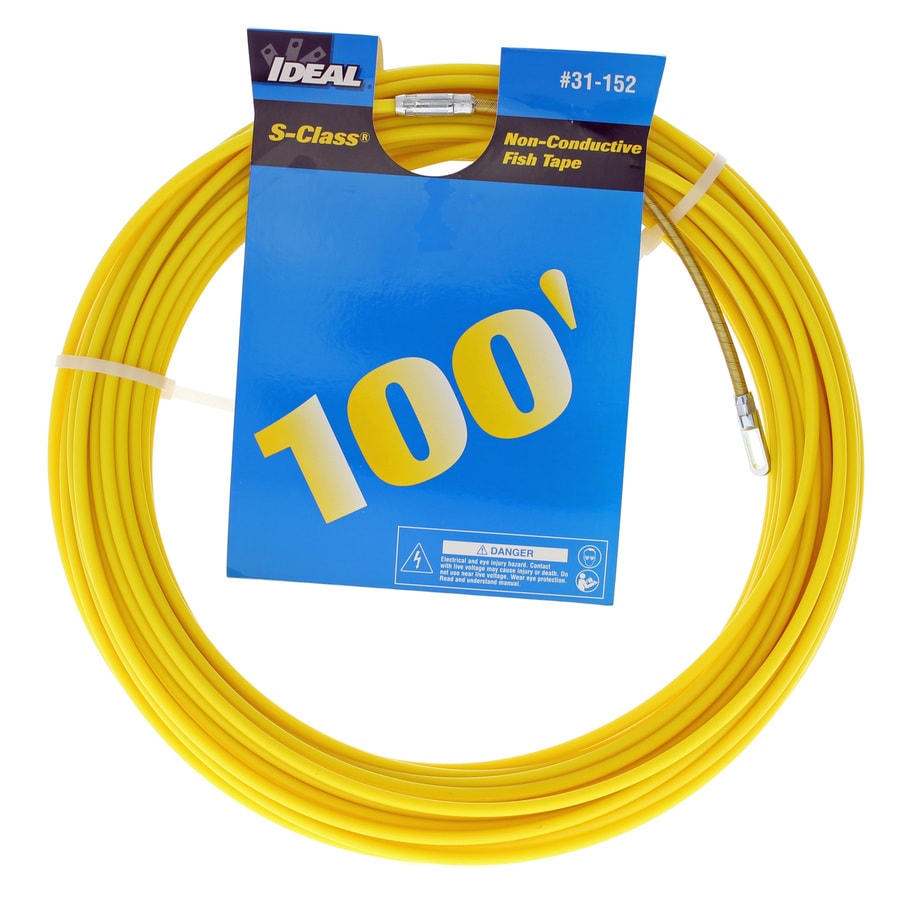 IDEAL 31-061 Fish Tape,3//16 In x 100 ft,Fiberglass