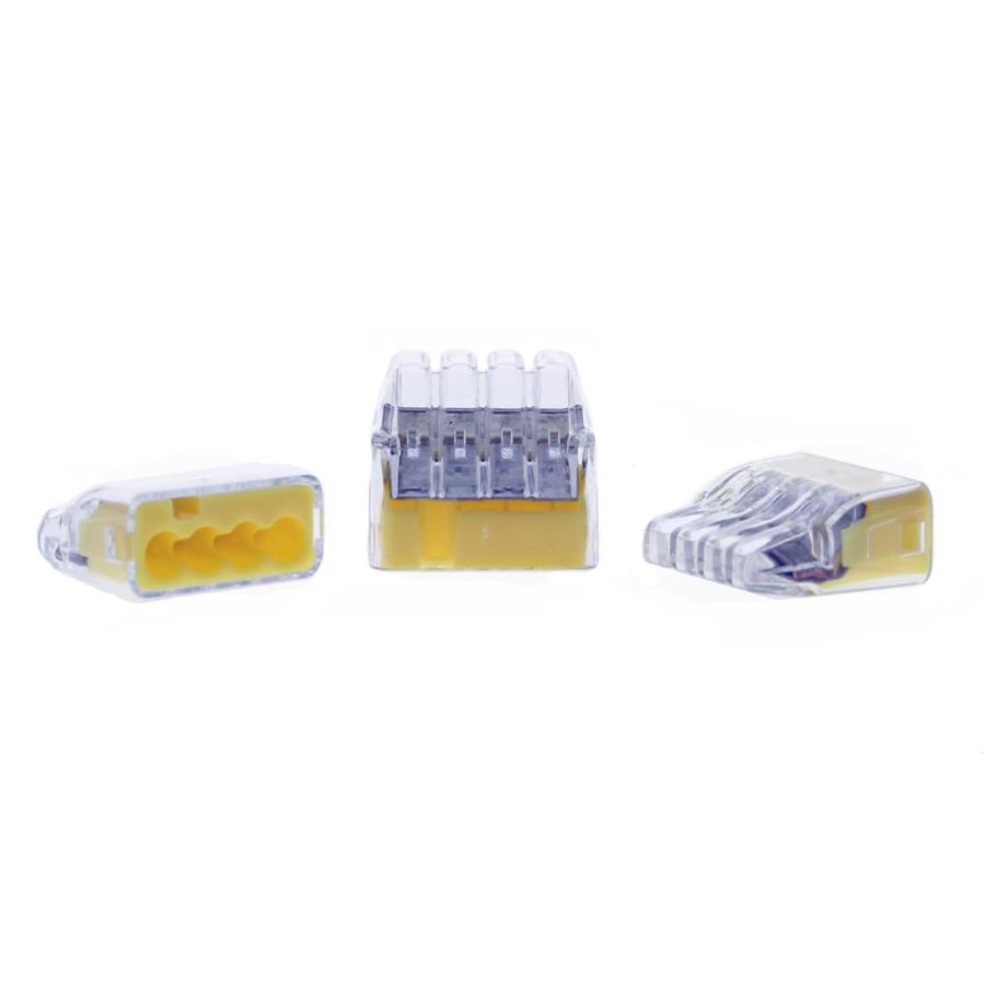 Ideal In Sure 10 Pack Yellow Push In Wire Connectors At 