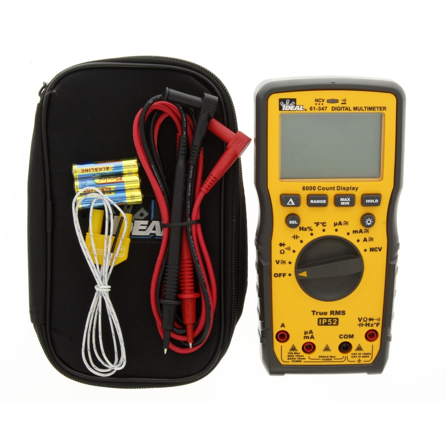 IDEAL LED 1000-Volt Multimeter (Battery Included) in the Test Meters ...