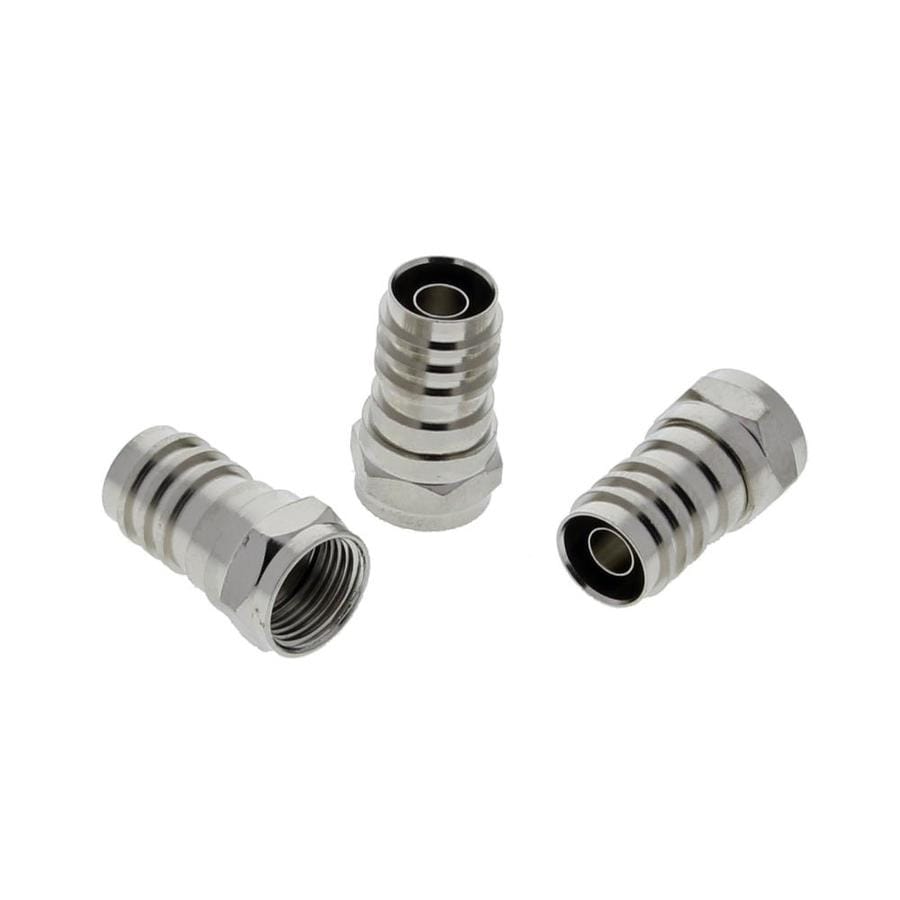 Ideal 10 Pack Brass Crimp F Connector At 3528