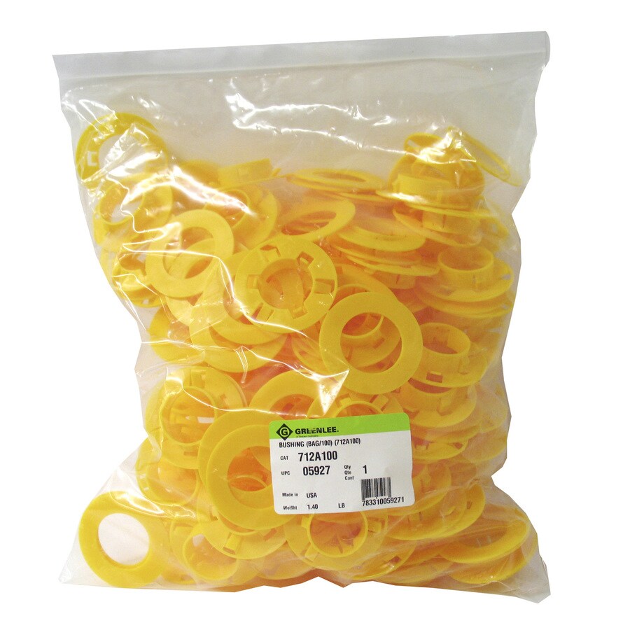 Greenlee BUSHINGS 100Pack 0.25 W x 0.82 L Plastic Wall Plate Spacer at