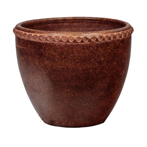 20-in W x 20-in H Brown Clay Planter in the Pots & Planters department ...