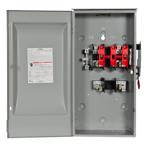 Siemens 200-Amp 2-Pole Fusible General-Duty Safety Switch Disconnect in ...