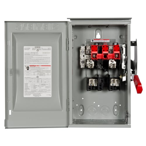 Siemens 60-Amp 2-Pole Fusible Heavy-Duty Safety Switch Disconnect at ...