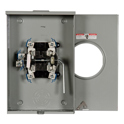 Siemens 200-Amp 1 Gang Ringless Overhead/Underground Meter Socket in ...