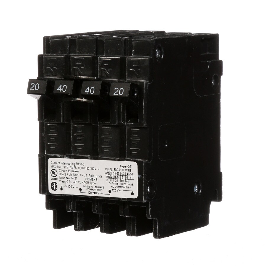 Siemens QP 40Amp 2Pole Main Circuit Breaker in the Circuit Breakers