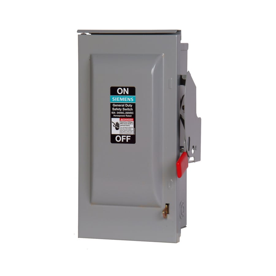 Siemens 60Amp NonFusible GeneralDuty Safety Switch Disconnect in the