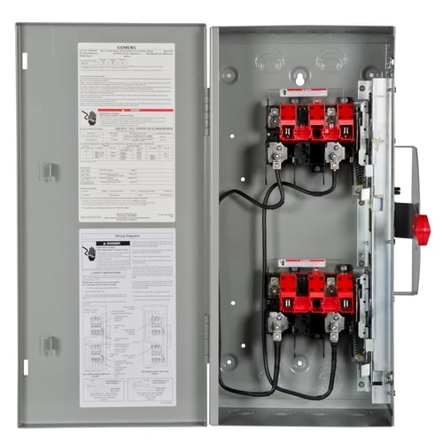 Siemens 60-Amp 2-Pole Non-Fusible Safety Switch Disconnect in the ...