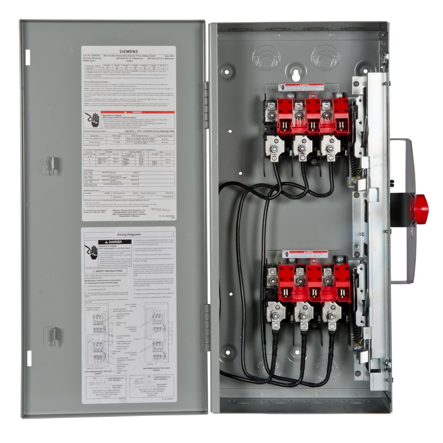 Shop Siemens 60-Amp Non-Fusible Metallic Safety Switch at Lowes.com