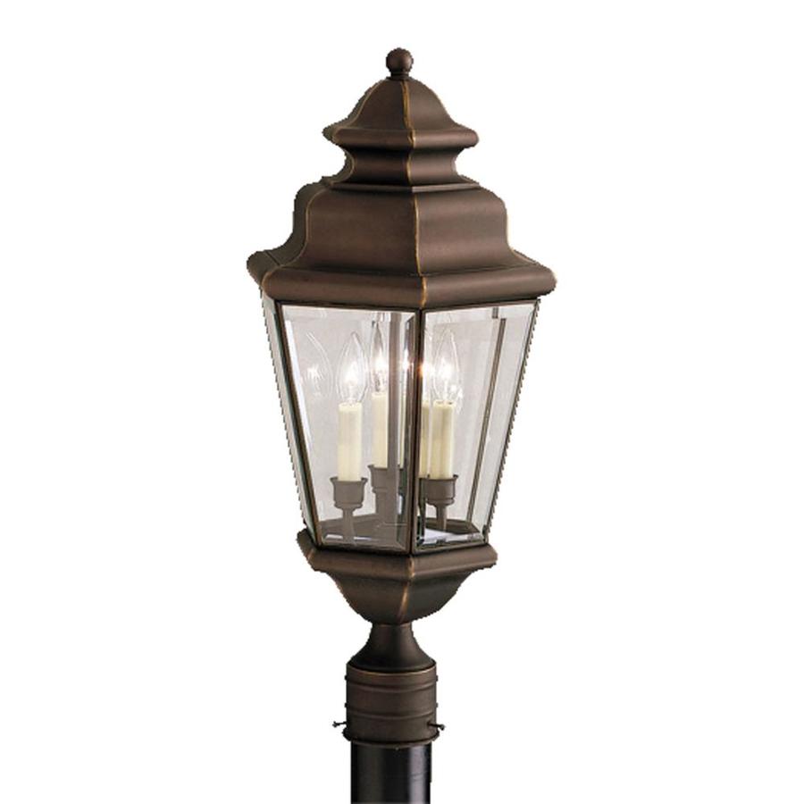 Kichler Savannah Estate 60-Watt 24.5-in Olde Bronze Traditional Post ...