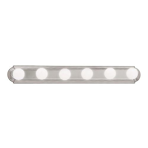Kichler 6Light Nickel Transitional Vanity Light Bar in the Vanity