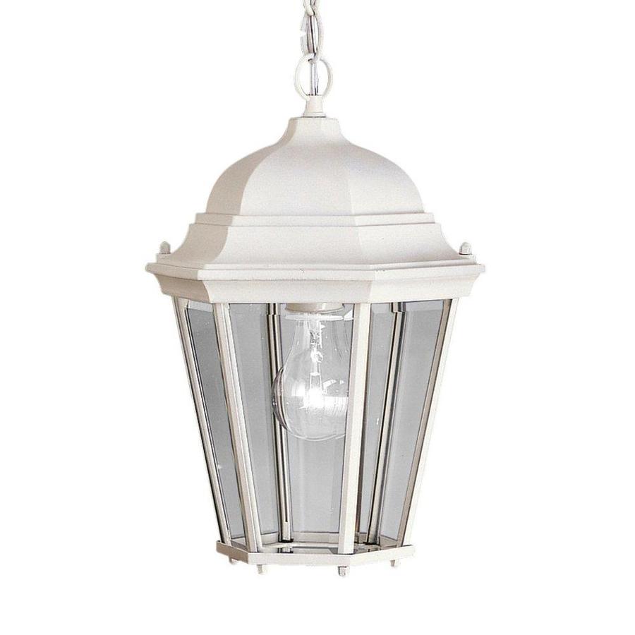 Kichler Madison White Single Traditional Clear Glass Lantern Pendant Kichler Madison White Single Traditional Clear Glass Lantern Pendant Light