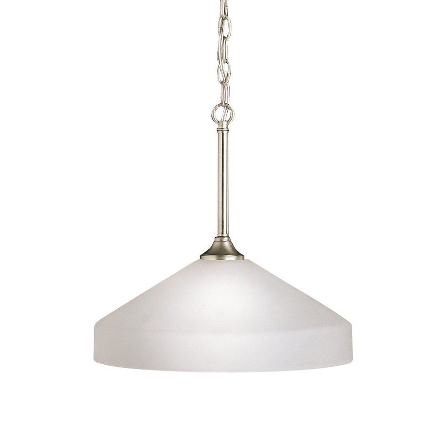 Kichler Ansonia Brushed Nickel Single Modern/Contemporary Etched Glass