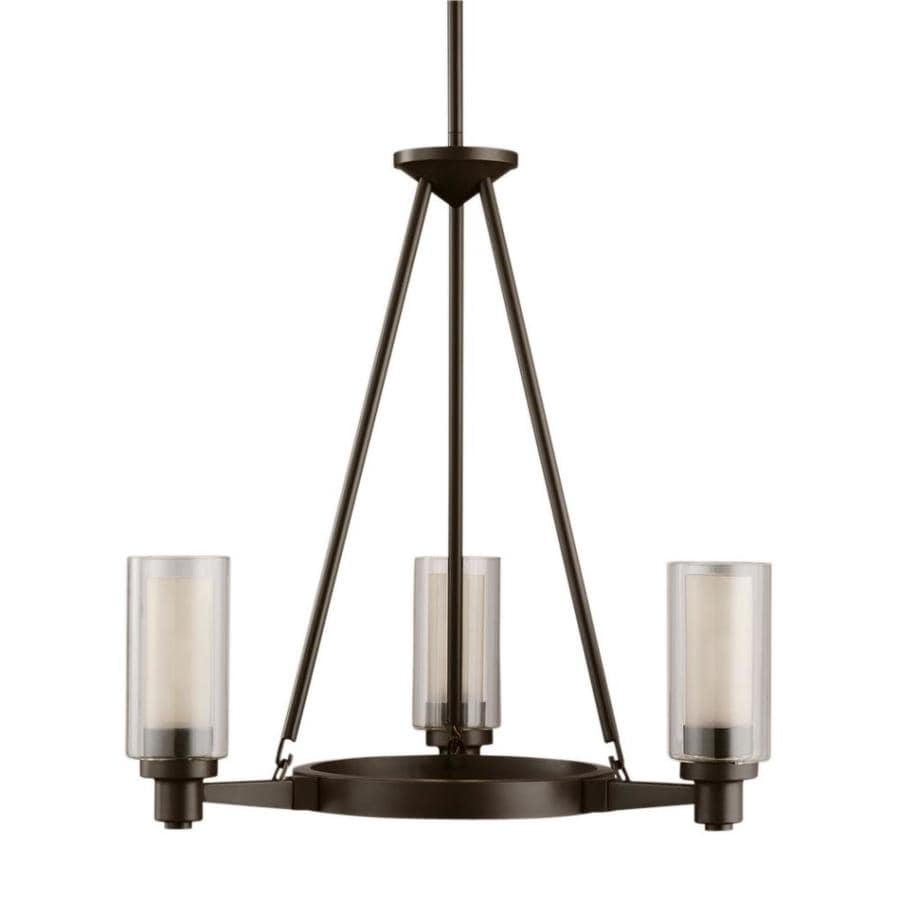 Kichler Circolo 3 Light Olde Bronze Modern Contemporary Clear Glass