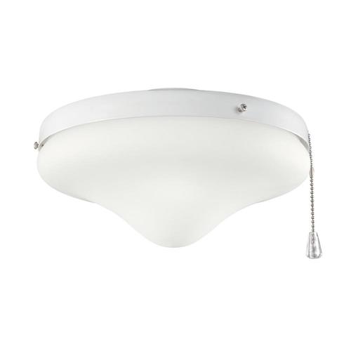 Kichler 3 Light White Fluorescent Ceiling Fan Light Kit With Cased
