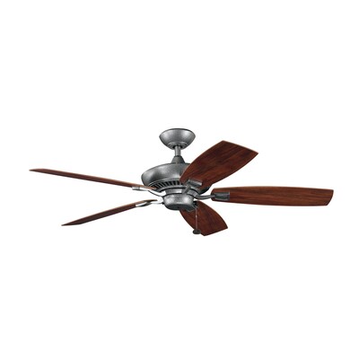 Kichler Canfield Patio 52 In Gray Indoor Outdoor Ceiling Fan 5 Indoor Outdoor Ceiling Fan