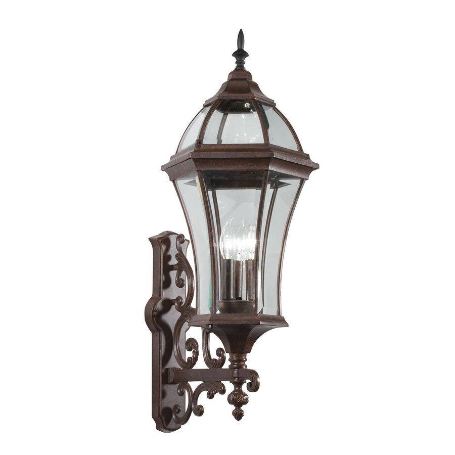 Kichler Townhouse 31-in H Tannery Bronze Candelabra Base (E-12) Outdoor ...