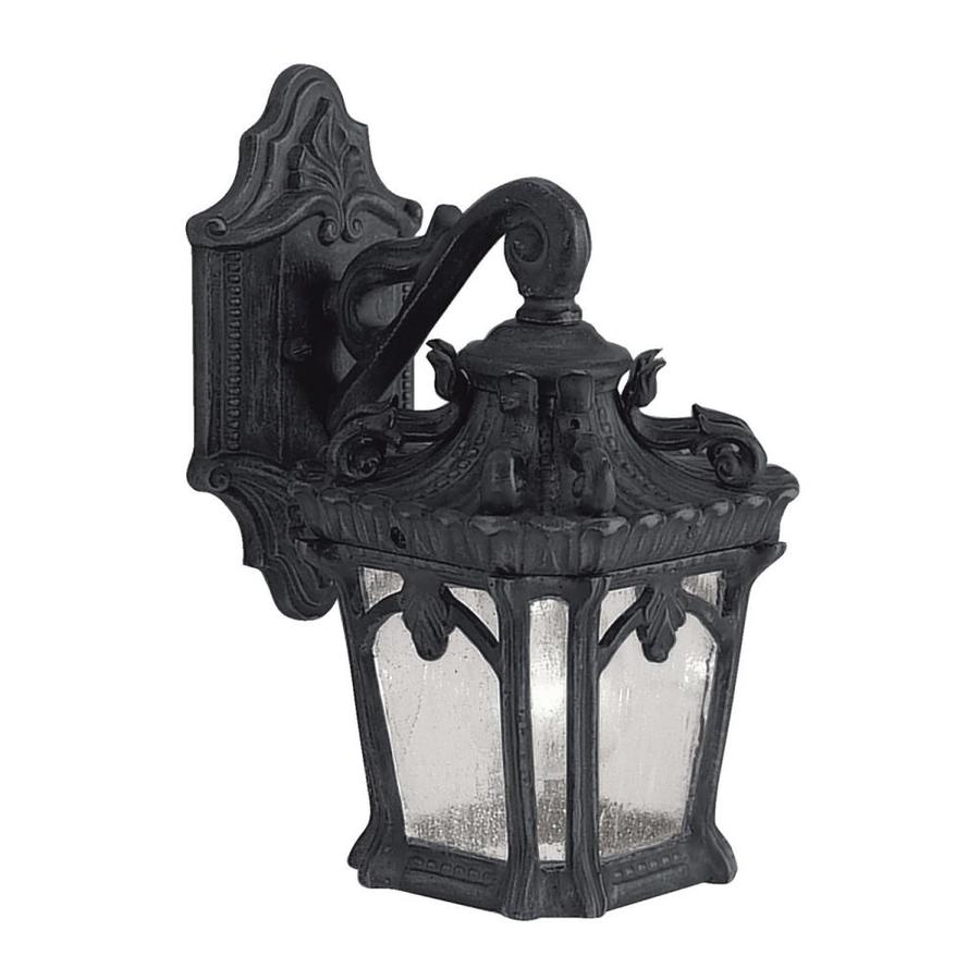 Kichler Tournai 10.5-in H Textured Black Medium Base Outdoor Wall Light