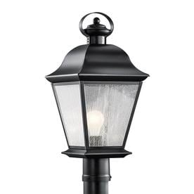 Kichler Mount Vernon 20.75-in H Black Post Light