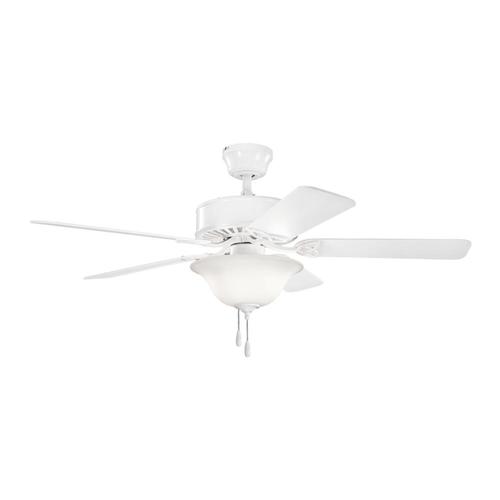 Kichler Renew Select ES 50in White Indoor Ceiling Fan with Light Kit