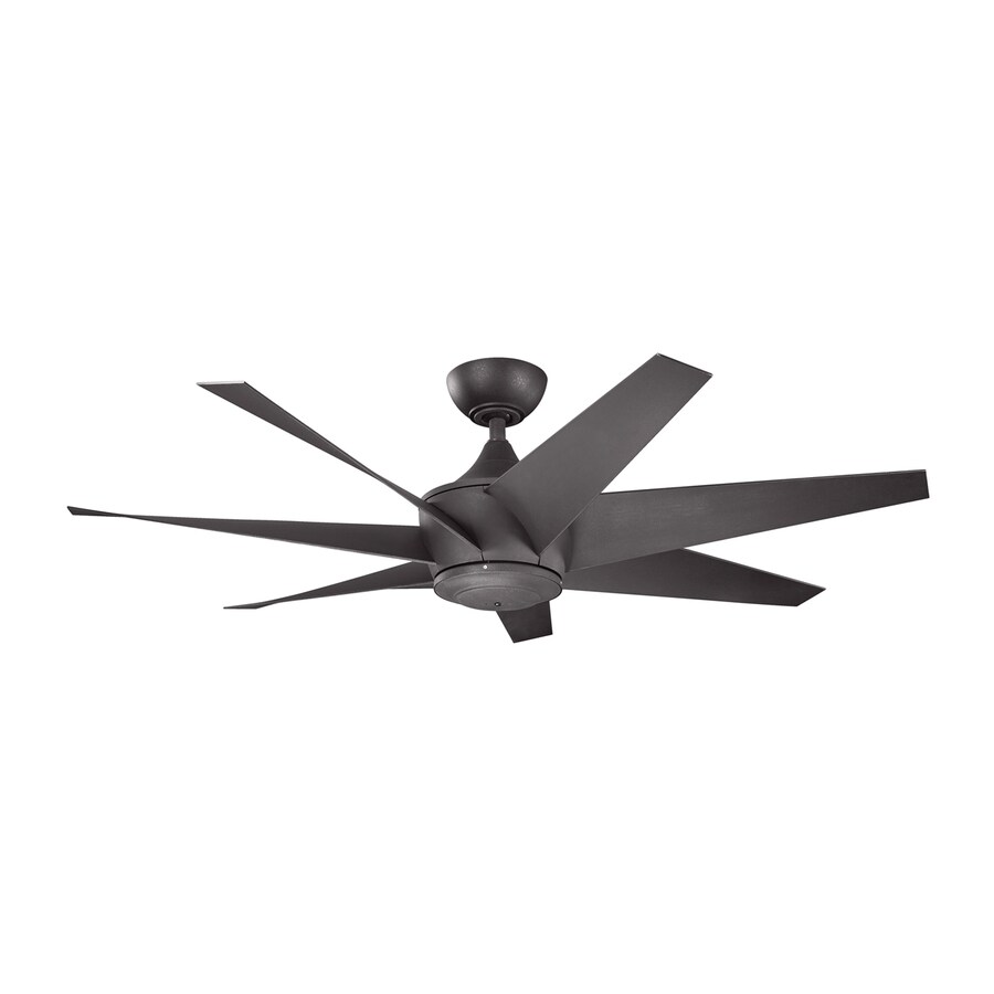 Kichler Lehr Ii 54 In Distressed Black Indoor Outdoor Ceiling Fan