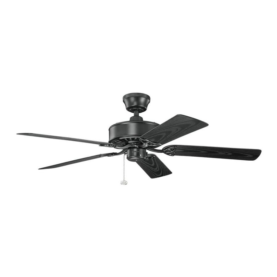 Kichler 52 In Satin Bronze Indoor Outdoor Ceiling Fan 5 Blade At