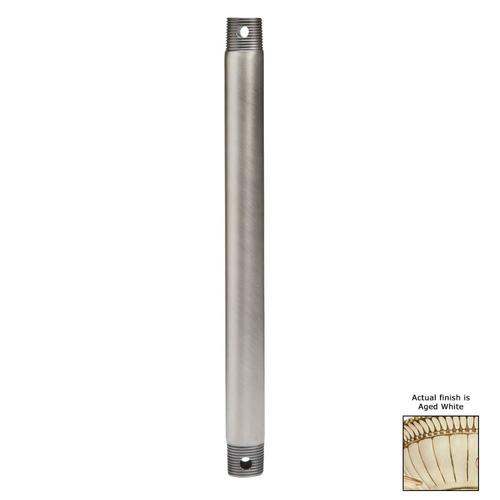Kichler 48in Aged White Steel Outdoor Ceiling Fan Downrod in the