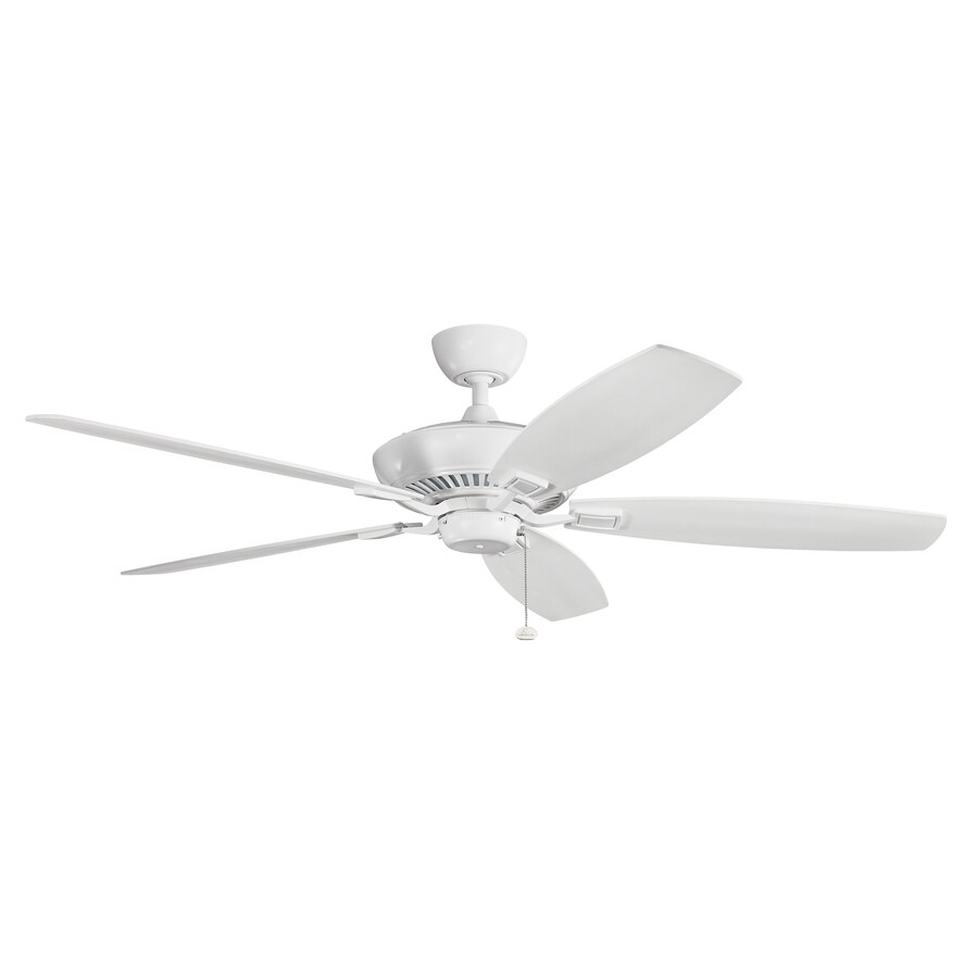 Kichler Canfield 60 In White Indoor Ceiling Fan 5 Blade At Lowes Com