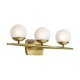 Kichler Lighting Jasper 3 - Light Vanity in  Natural Brass