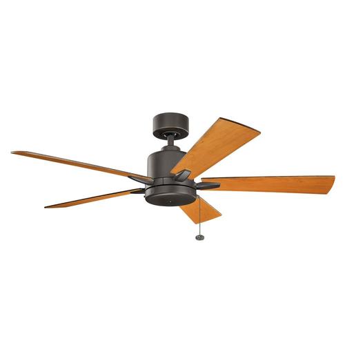 Kichler Bowen 52-in Bronze Indoor Ceiling Fan (5-Blade) in ...