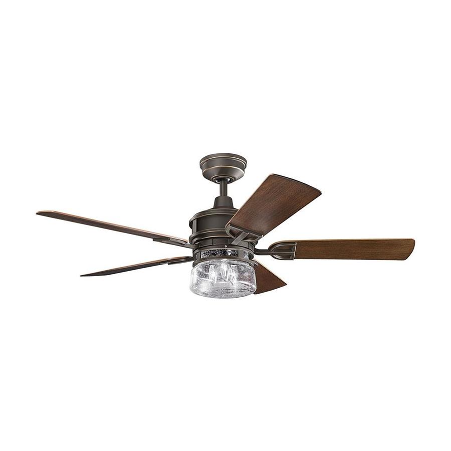 Kichler Lyndon 52 In Antique Bronze Indoor Outdoor Ceiling