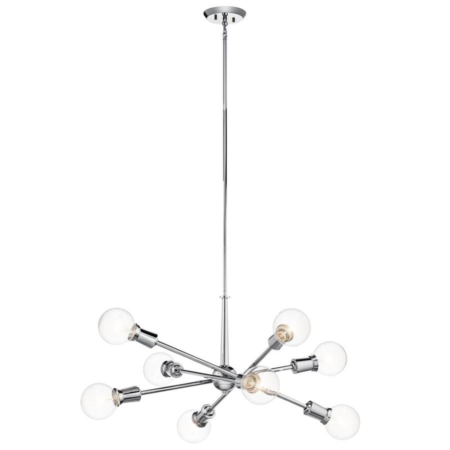 Kichler Armstrong 8-Light Chrome Modern/Contemporary Chandelier in the ...