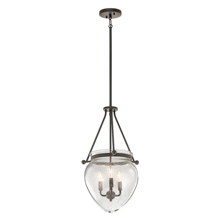 Kichler Belle Olde Bronze MultiLight Traditional Seeded Glass Acorn