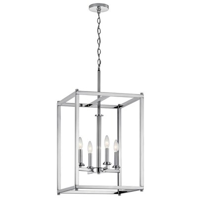Kichler Crosby Chrome Single Modern Contemporary Cage