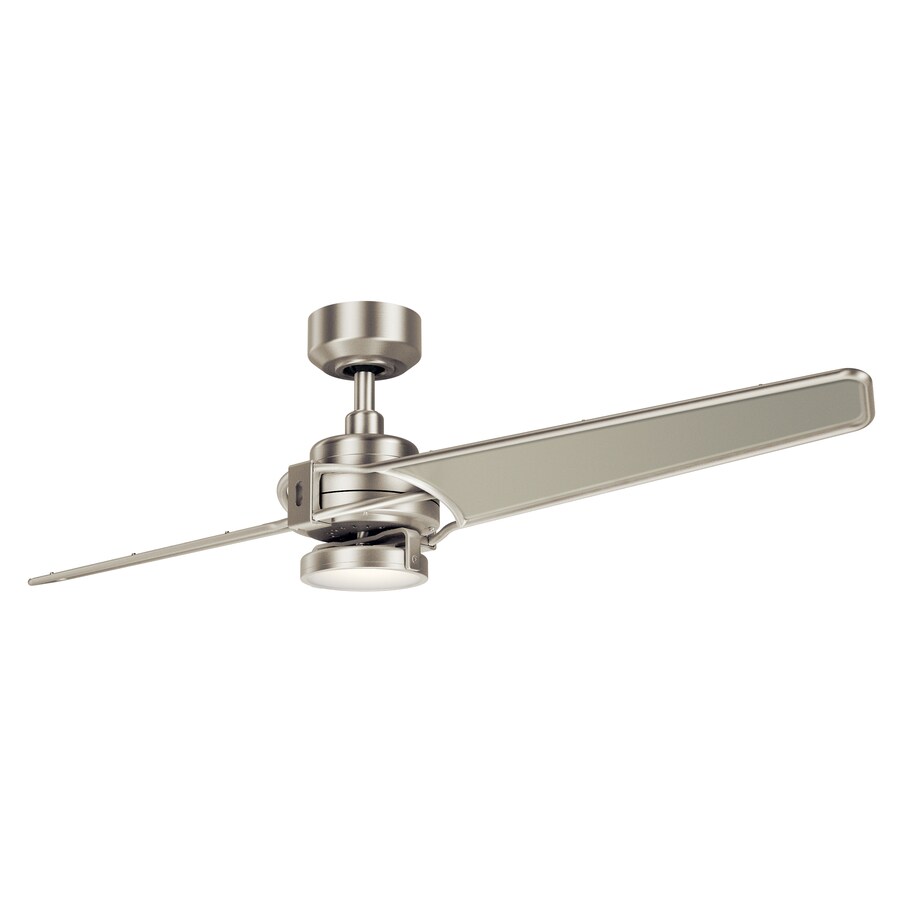 Kichler Xety 56 In Brushed Nickel Indoor Ceiling Fan With Light