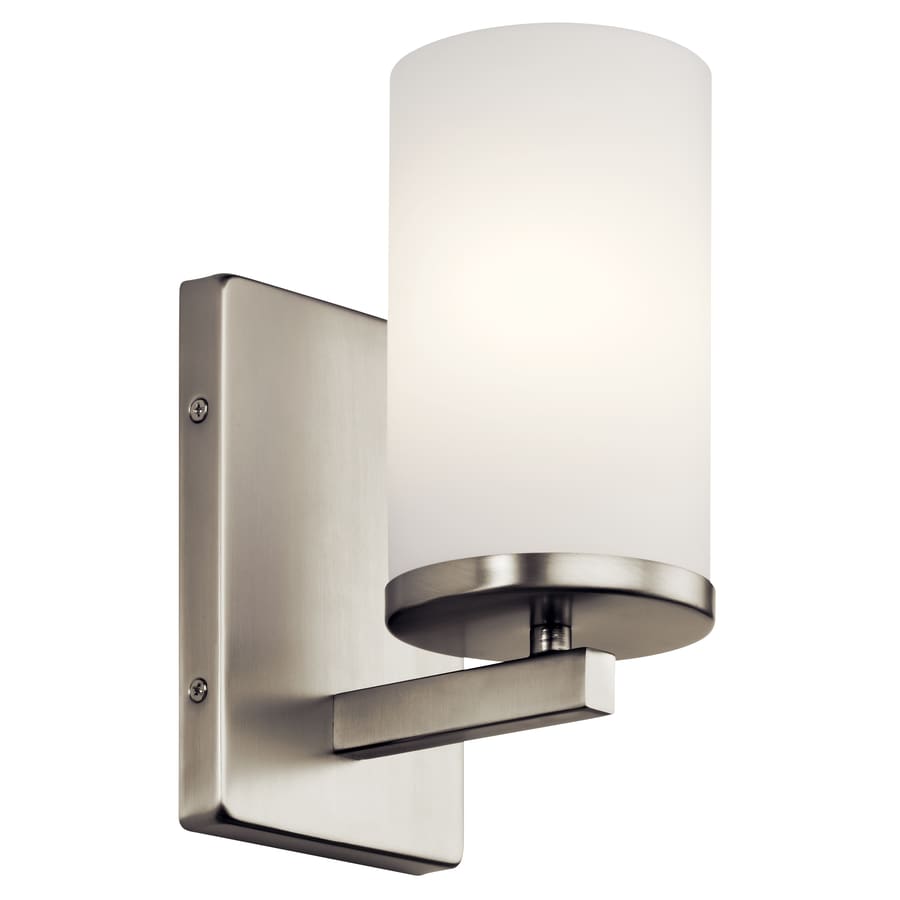 Kichler Crosby 4.5in W 1Light Brushed Nickel Modern/Contemporary Wall